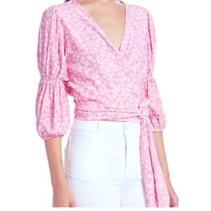 Faithful the brand pink flower top M